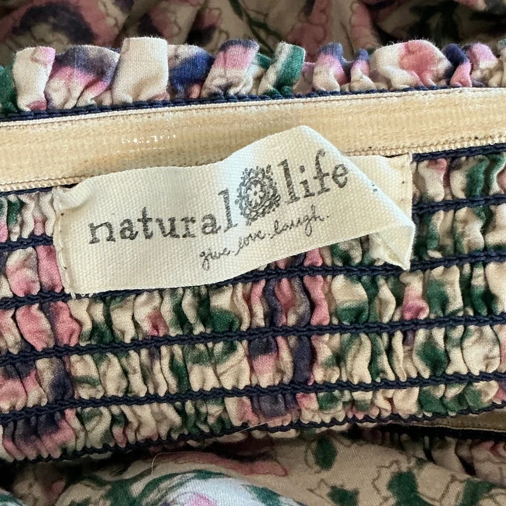 Floral Pink and Blue Maxi Skirt that can also be worn as a dress - Picture 8 of 13